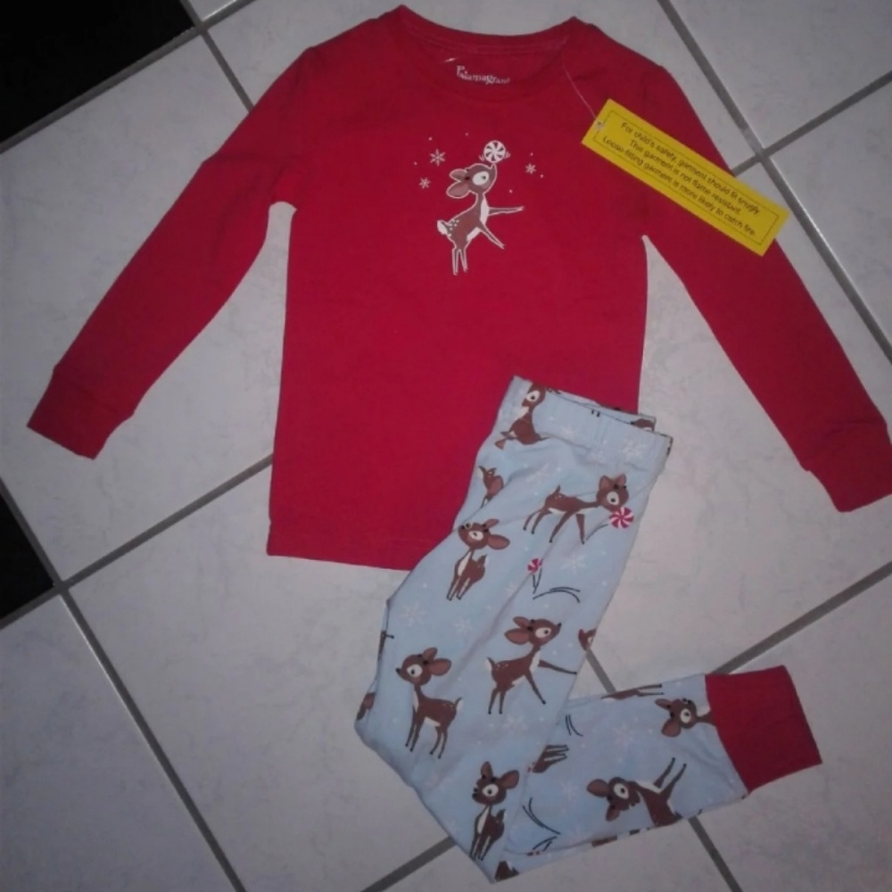 PAJAMAGRAM CHRISTMAS REINDEER Pajama 2 Piece 4T